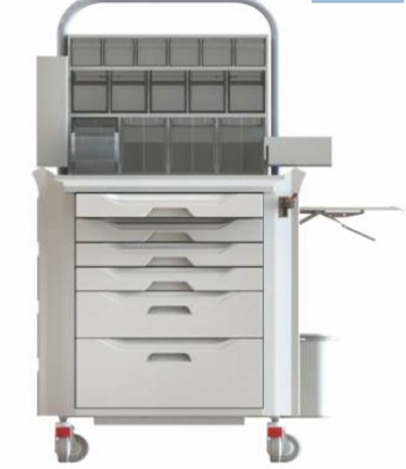 CARRINHO AUXILIAR DE ANESTESIA E MEDICAMENTOS MULTILINE ML 6